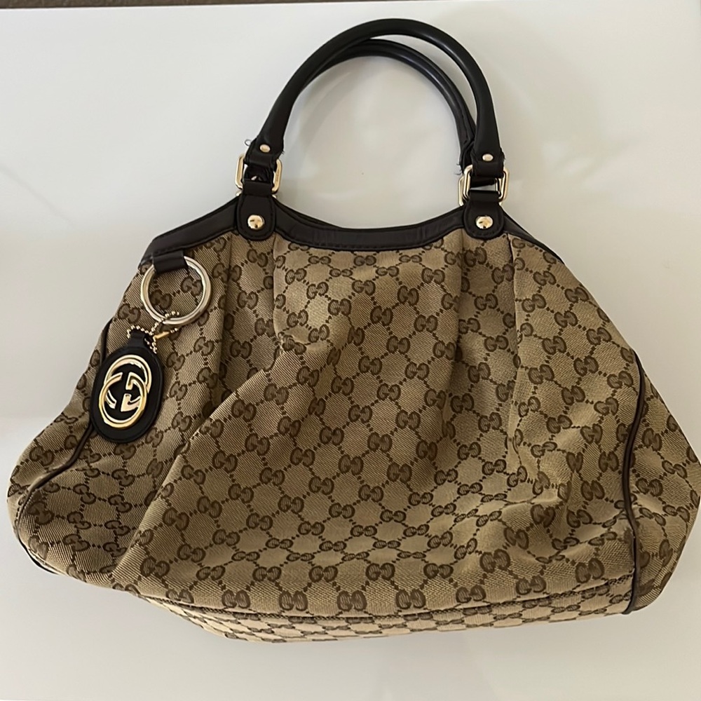 GUCCI monogram large Sukey tote